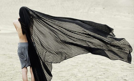 Boy blanket beach